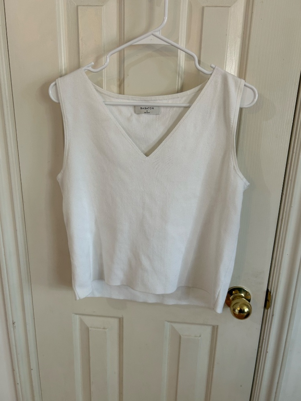 Babaton White V-neck tank top * accepting offers